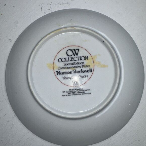 (4) Norman Rockwell YOUNG LOVE Series 1982 CW Collection SPECIAL EDITION Plates - Picture 9 of 10